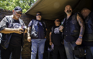 Some of the Immortal Guardians MC National Chapter members at the Middelburg Chapter Party