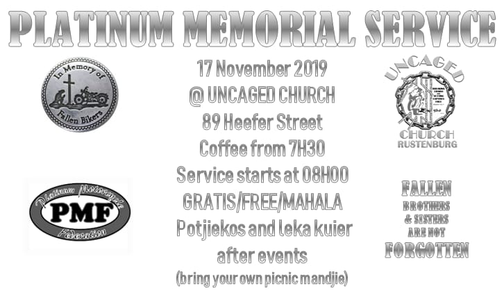 Immortal Guardians MC Supports Platinum Memorial Service for Fallen Bikers