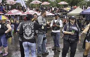 Immortal Guardians MC attending the 2019 Poison Rally in Kroonstad