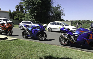 Immortal Guardians MC Members escorts Santa through the streets of Benoni